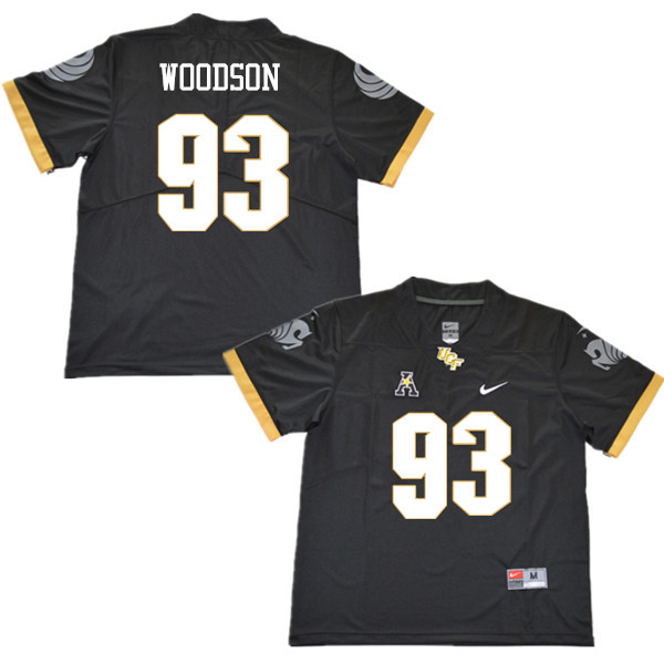 Men #93 Landon Woodson UCF Knights College Football Jerseys Sale-Black - Click Image to Close